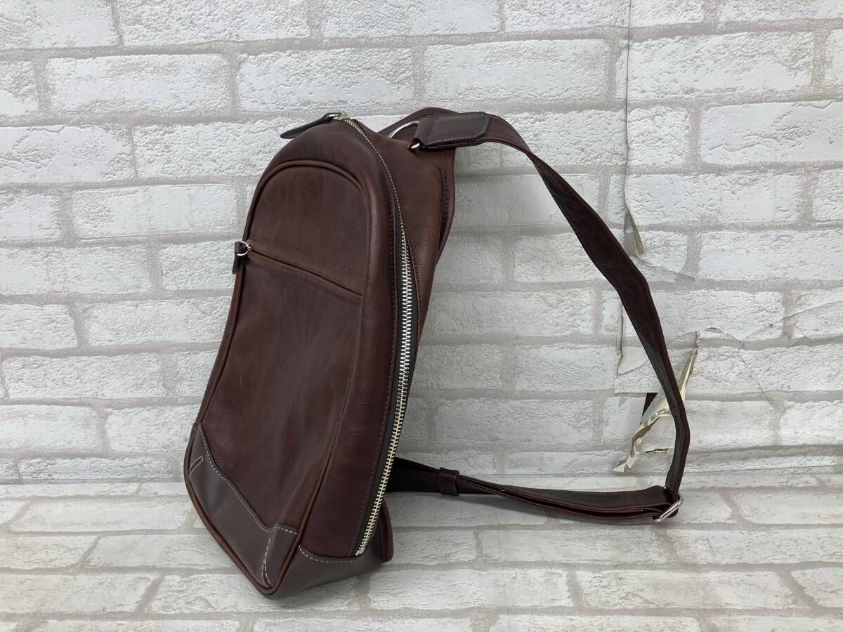 SOMES SADDLE ソメスサドル レザー 革 ボディバッグ ワンショルダーバッグ ブラウン メンズ