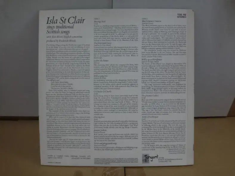 UK LP Isla St Clair ー 1972 年 早い Folk