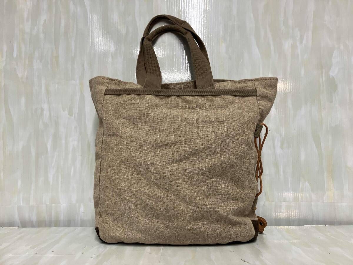 BEAMS ビームス トートバッグ Overland equipment リネン スエード