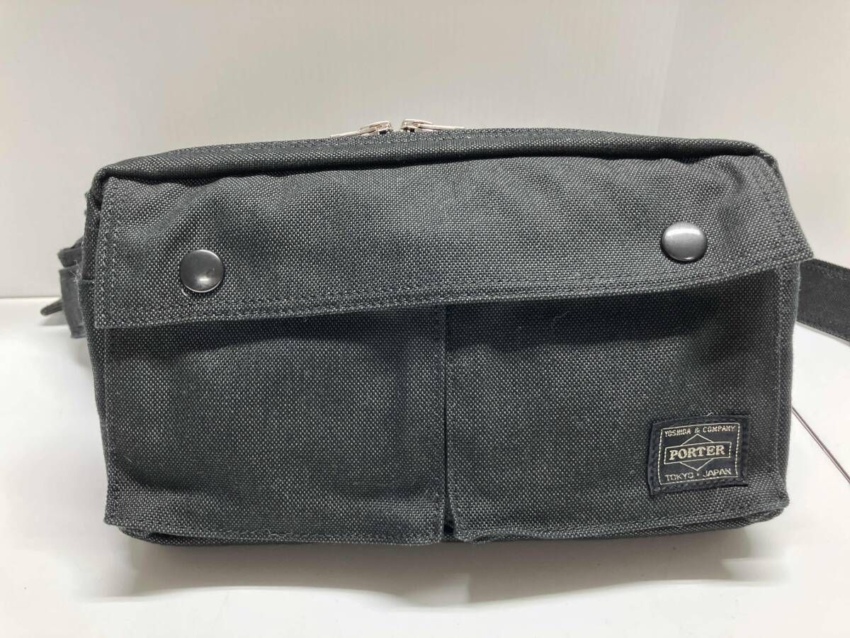 PORTERポーター ボディバッグ ウエストバッグ | SMOKY ダークグレー