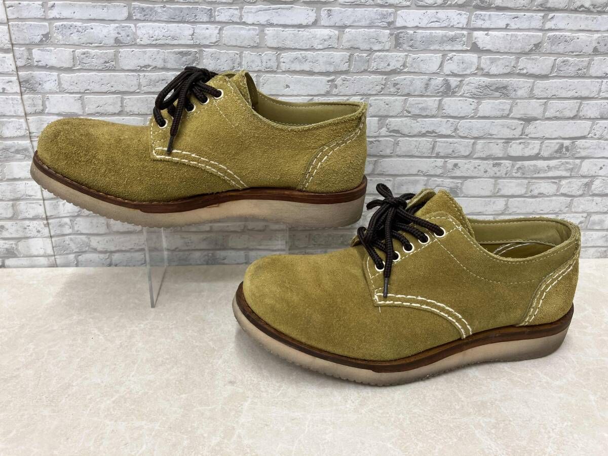 JOHN BROWN FRAME ジョンブラウンフレーム Mainland Boots Charles Oxford オックスフォードシューズ スエード サイズ約26 5 cm マスタード