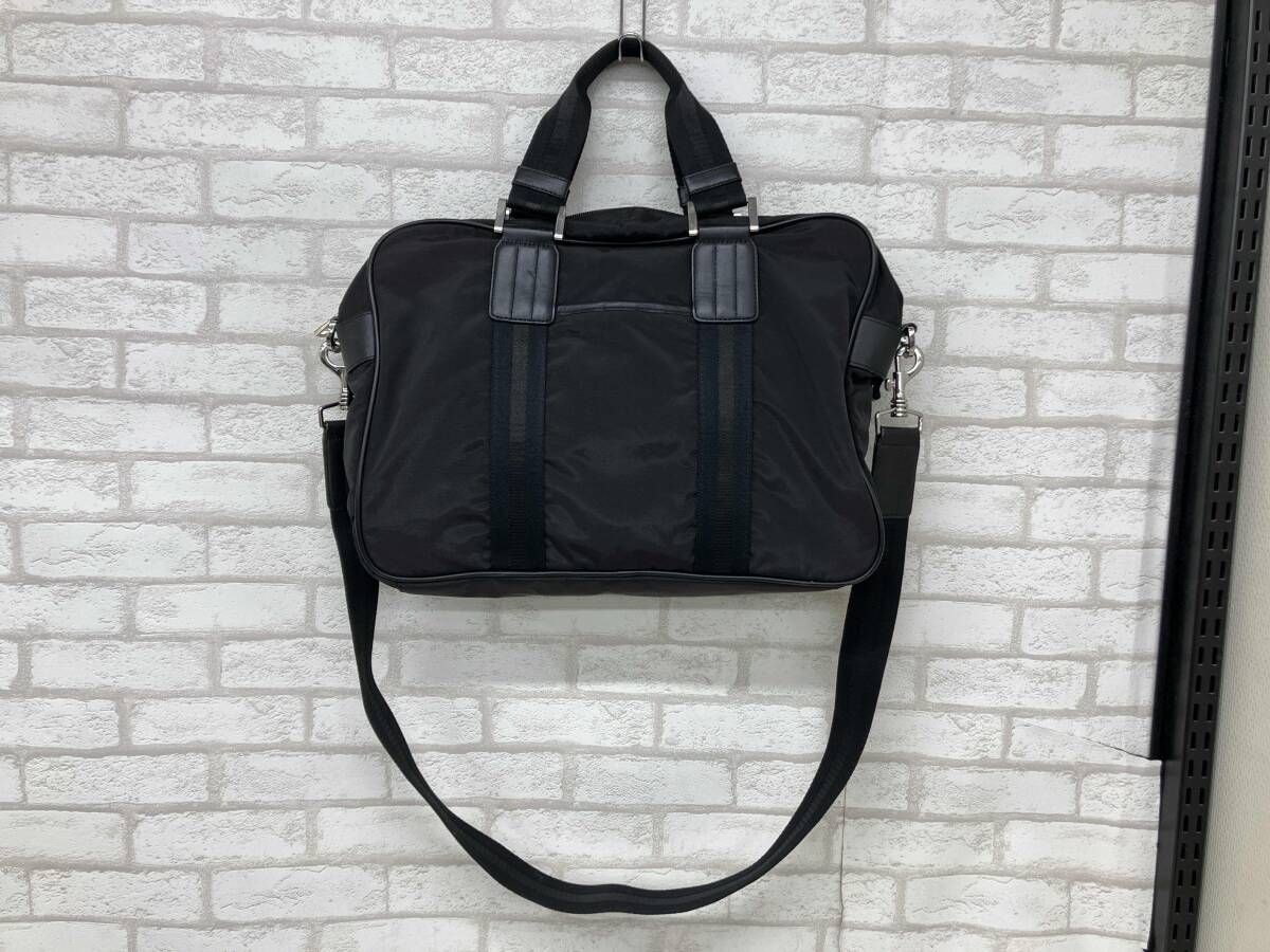 BALLY バリー メンズ ブラック ビジネスバッグ 2 wayバッグ ビジネス 通勤 ナイロン