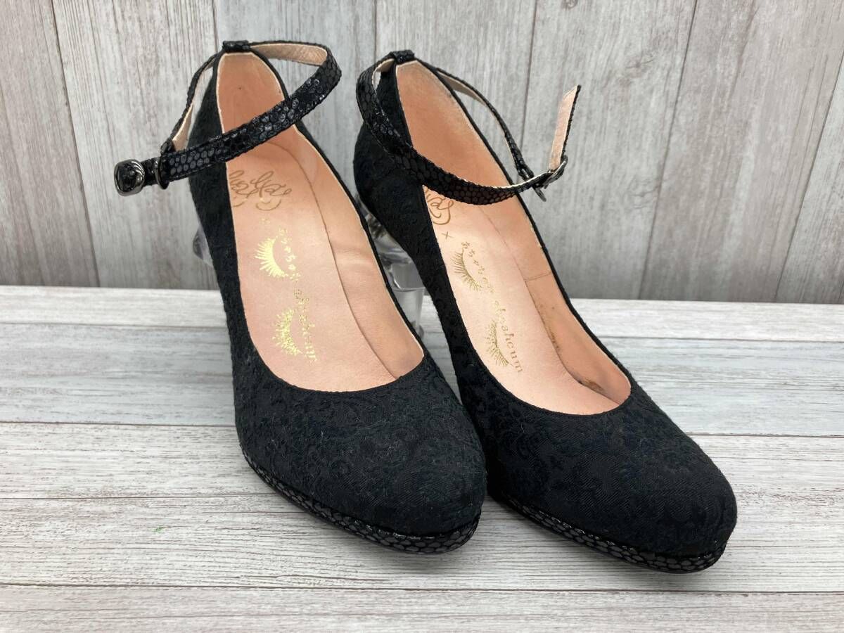 あちゃちゅむ×ちゃけちょけ パンプス M レディース ブラック