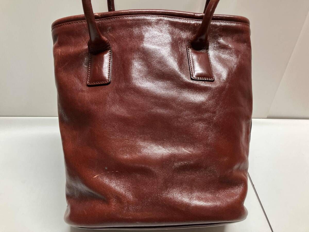 HIROFU ヒロフ レザー トートバッグ 赤茶色 【公式通販】