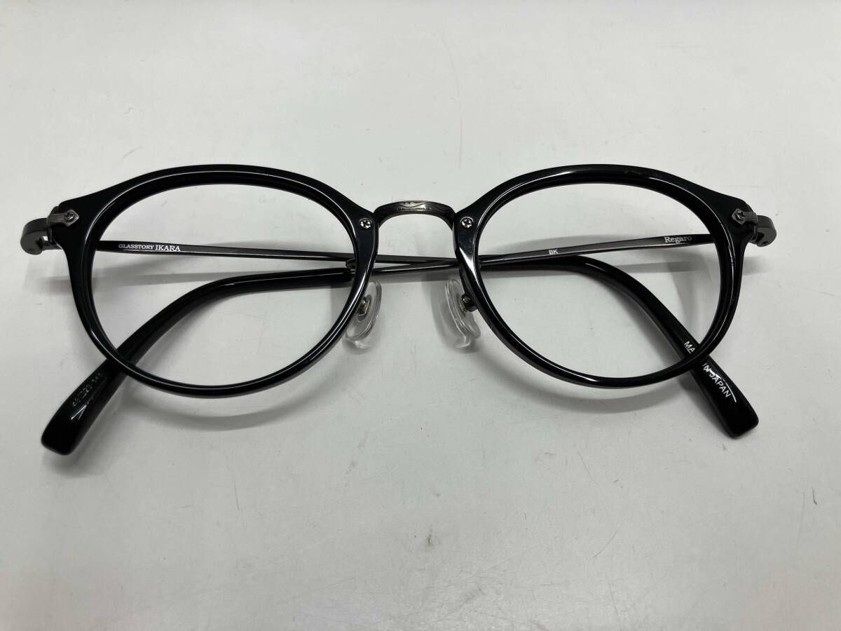 Regaro フレームのみ ブラック GlASSTORY IKARA グラストリーイカラ