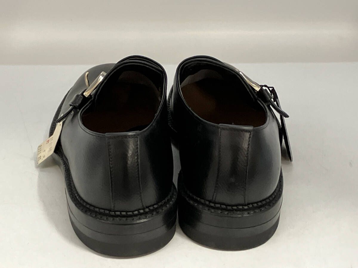 トップ REGAL リーガル シングルストラップシューズ ブラックレザー