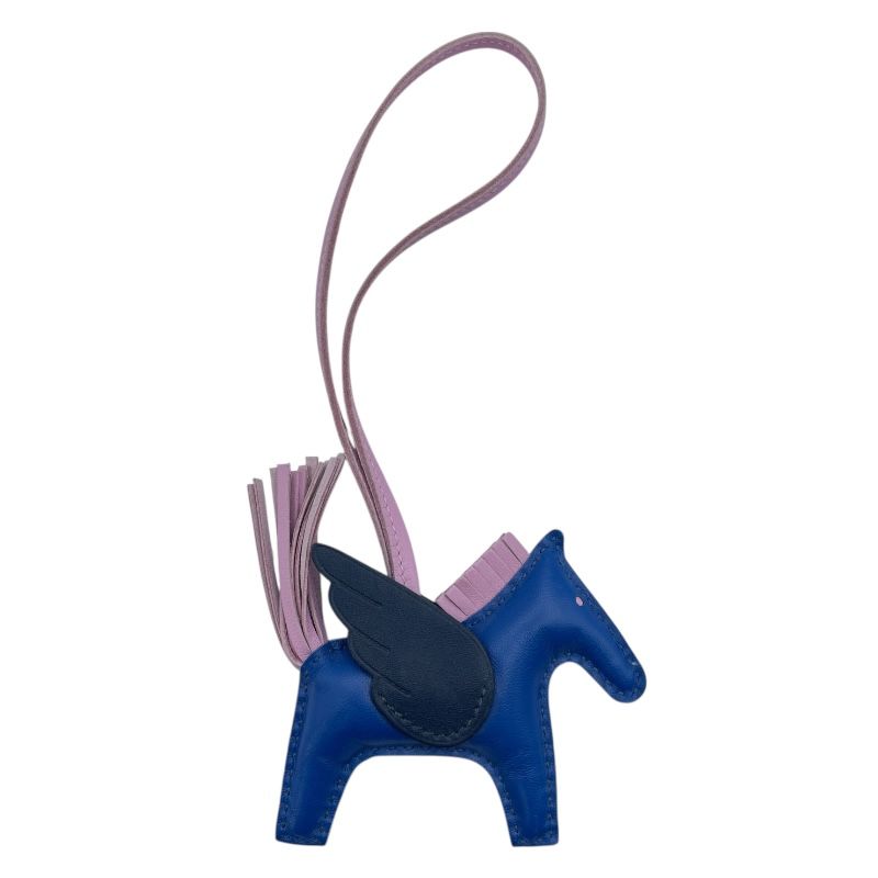 エルメス HERMES ロデオペガサスPM Z刻 ブルーフランスxモーヴシルベストルxブルーサフィール アニョーミロ レディース チャーム