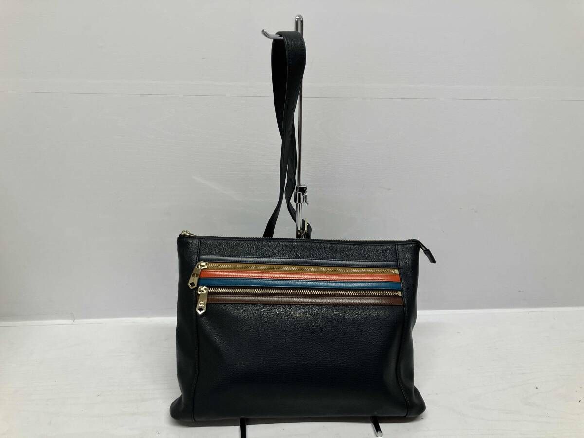 セール，お得 PAUL SMITH ポールスミス ショルダーバッグ ネイビー レザー 通年 その他