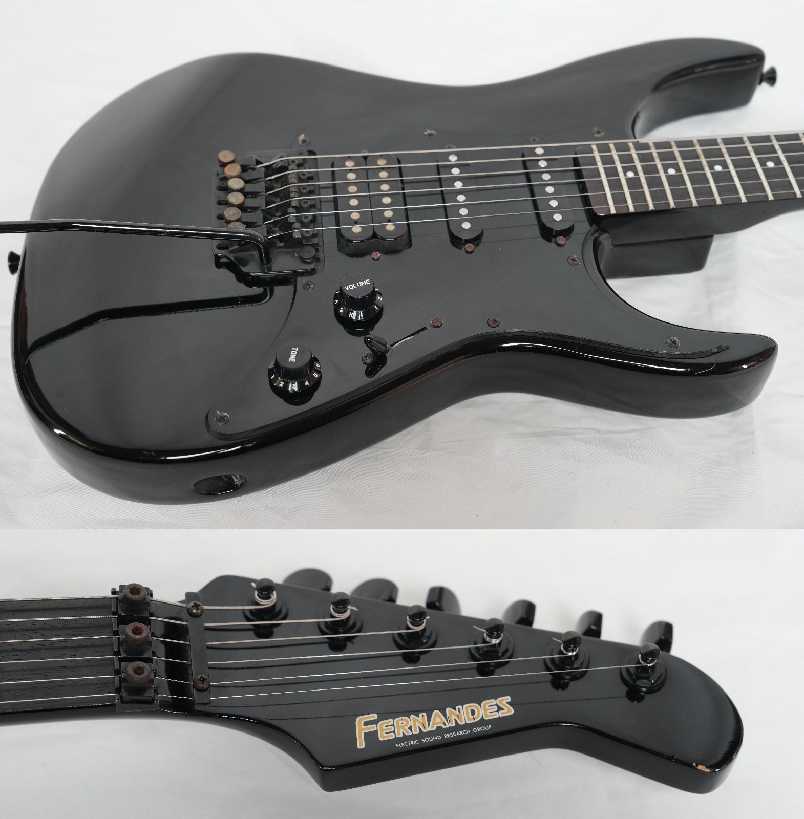 ☆FERNANDES☆REVOLVER FR-55 BLACK ショートスケールモデル 80年代
