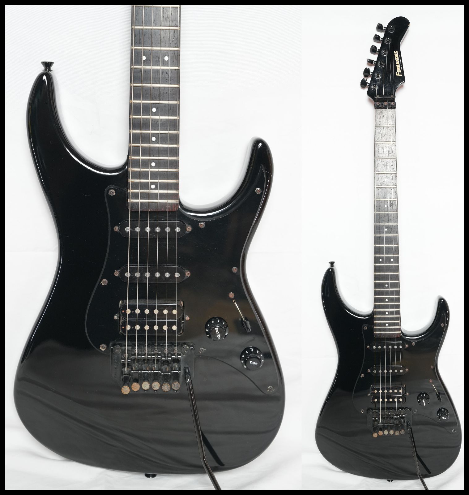 ☆FERNANDES☆REVOLVER FR-55 BLACK ショートスケールモデル 80年代
