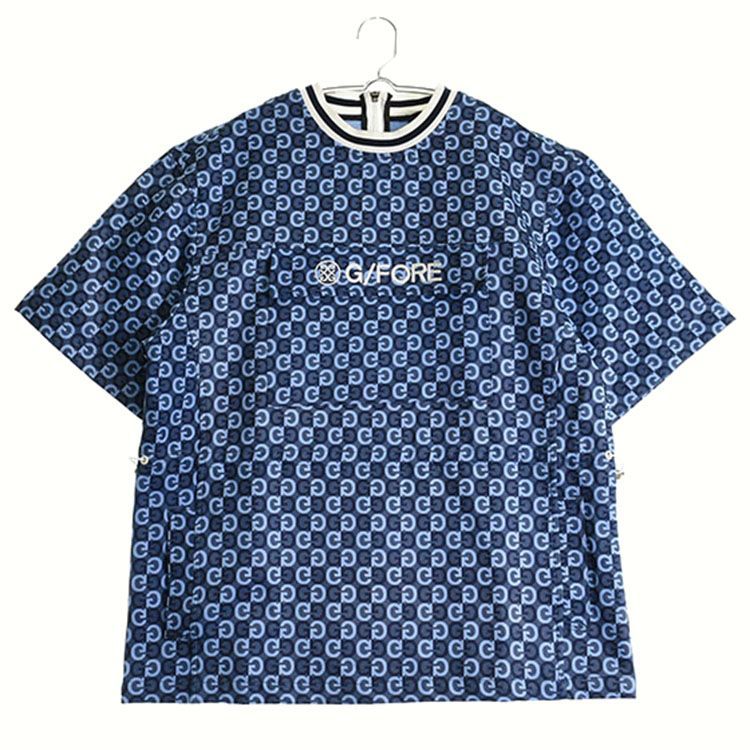 ジーフォア レディース M M相当 半袖スニードジャック 韓国モデル ブルー系 春秋 ゴルフ用品