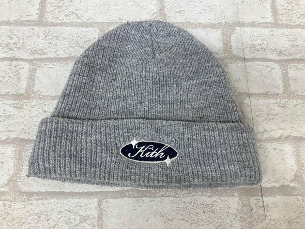 KITH 23 095 060 0009 1 0 キス メンズ グレー ニット帽 ビーニー アクリル ストリート