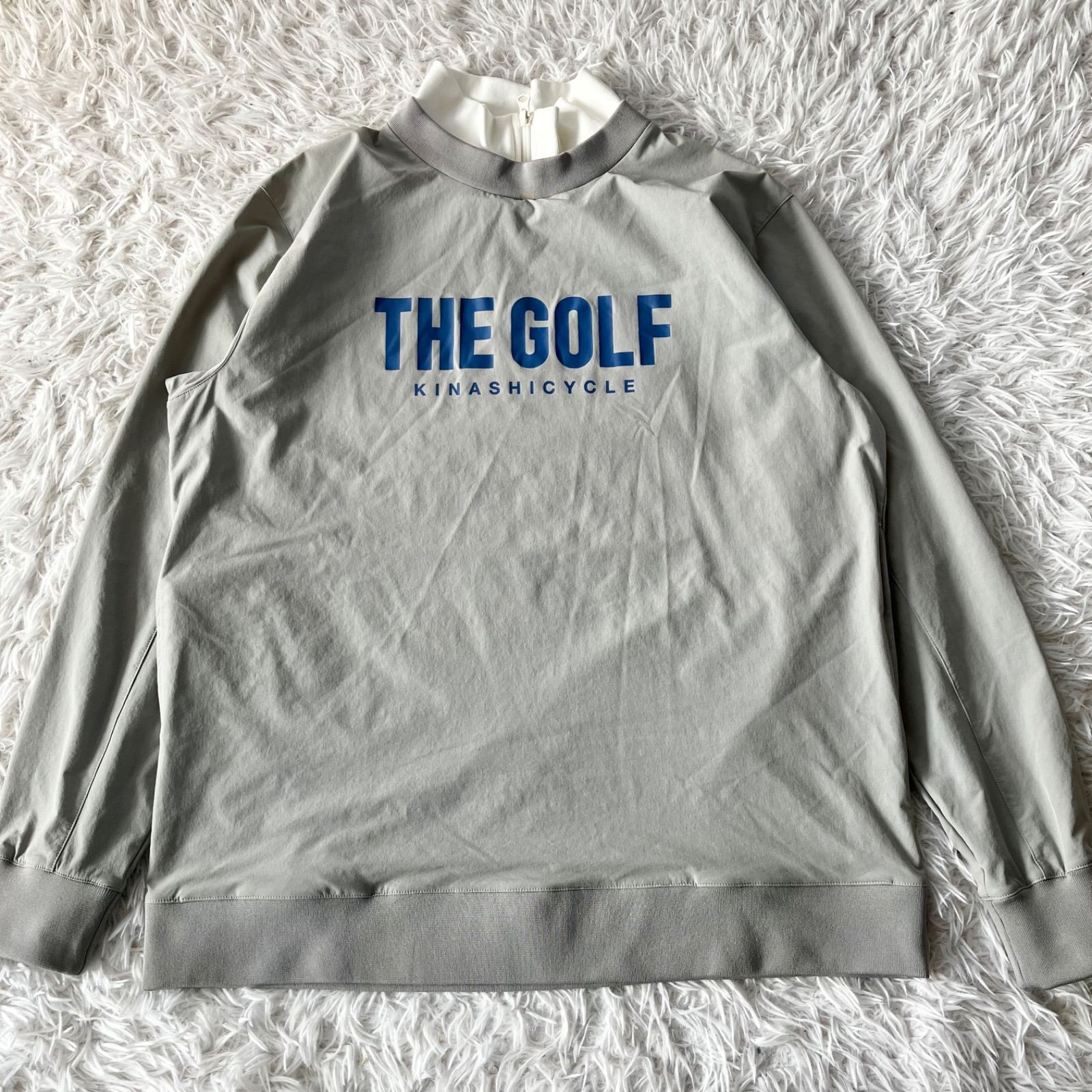 状態良 木梨サイクル モックピステ ゴルフウェア 長袖 XLサイズ グレー 4294