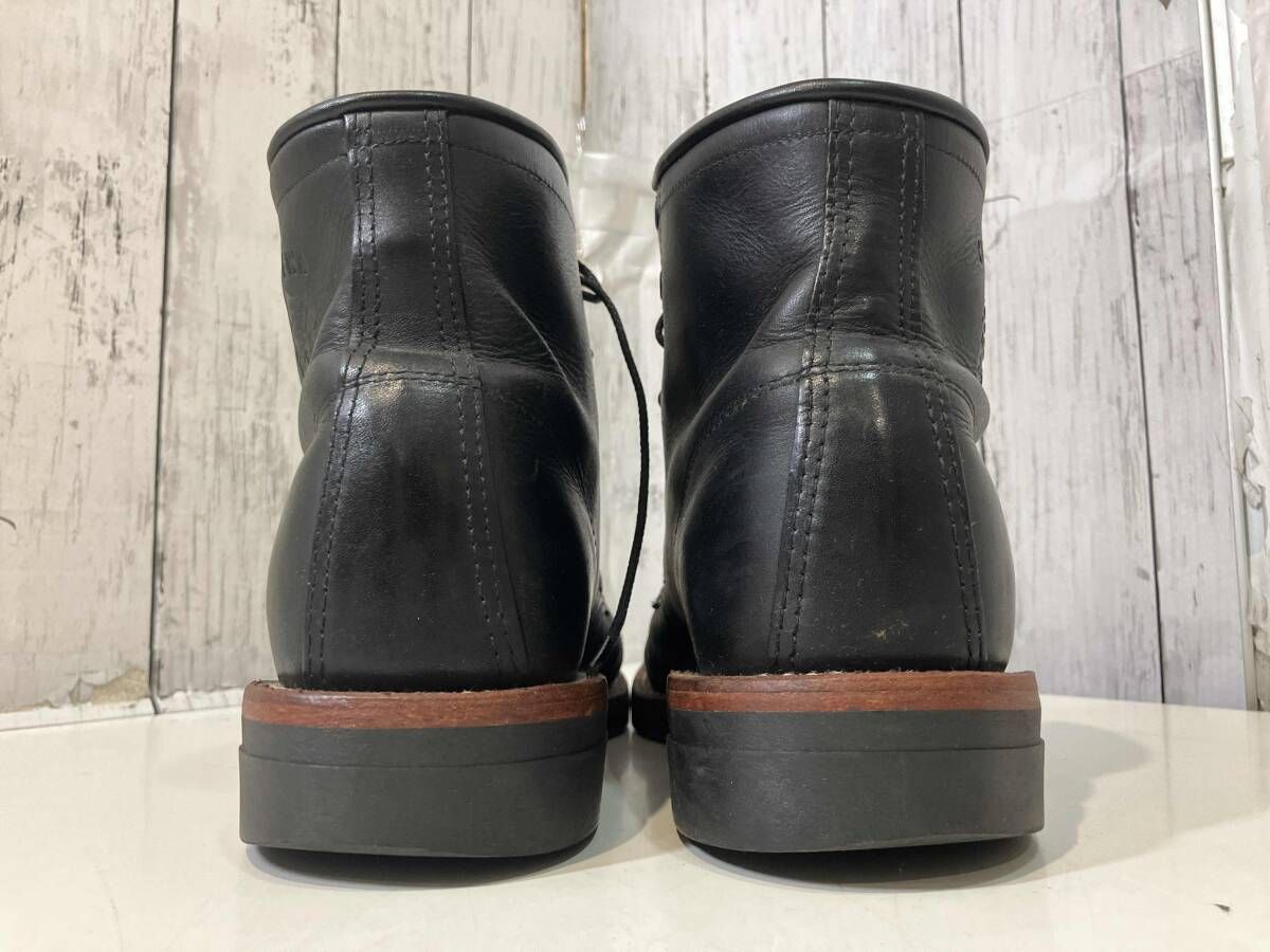 CHIPPEWA チペワ ブラック オデッサ レースアップブーツ/US8.5