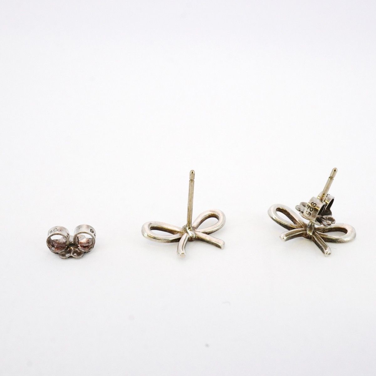 ☆SALE【5job0049】ティファニー ピアス ボウ/リボン シルバー925