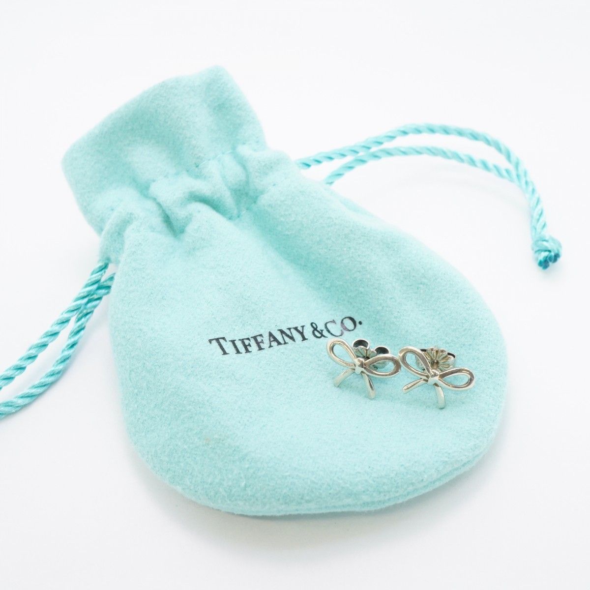 ☆SALE【5job0049】ティファニー ピアス ボウ/リボン シルバー925