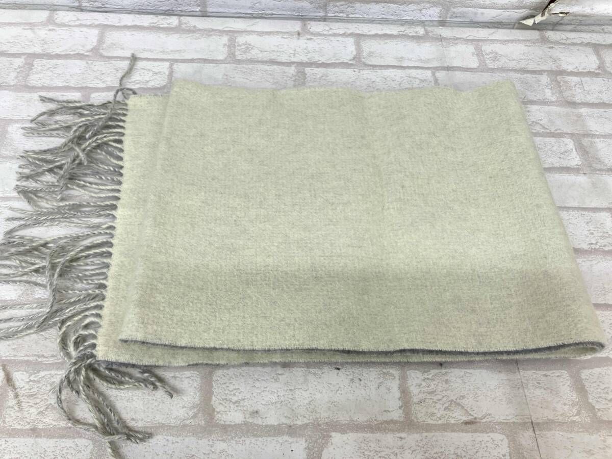 PAUL SMITH WC-4 C 73651 ポールスミス マフラー ライトグリーン グレー カシミヤ メンズ 着心地重視 その他 