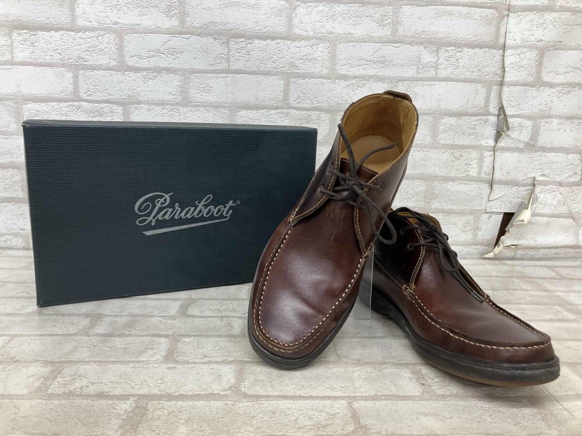 MARRON VEL CONGO 0515 パラブーツ マロン ヴェール コンゴ モカシンブーツ メンズ ブラウン size 7 2 1 フランス製 ビジネス