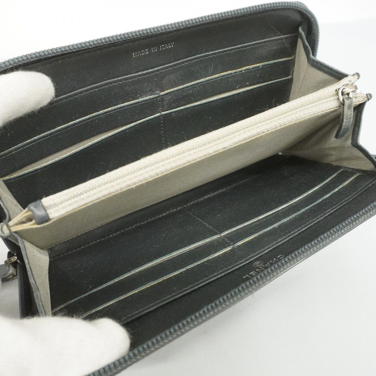 ☆SALE【5oc2074】シャネル 長財布 ボーイシャネル パテントレザー