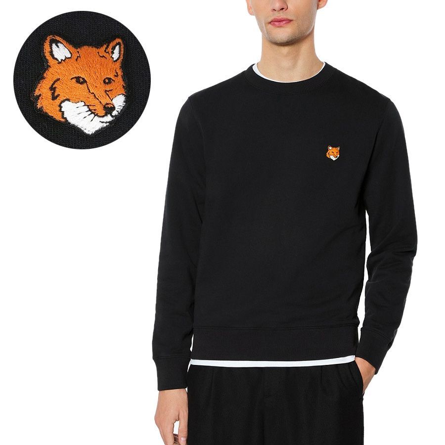 5 MAISON KITSUNE メゾンキツネ PM 00303 KM 0340 P 199 ブラック スウェット トレーナー