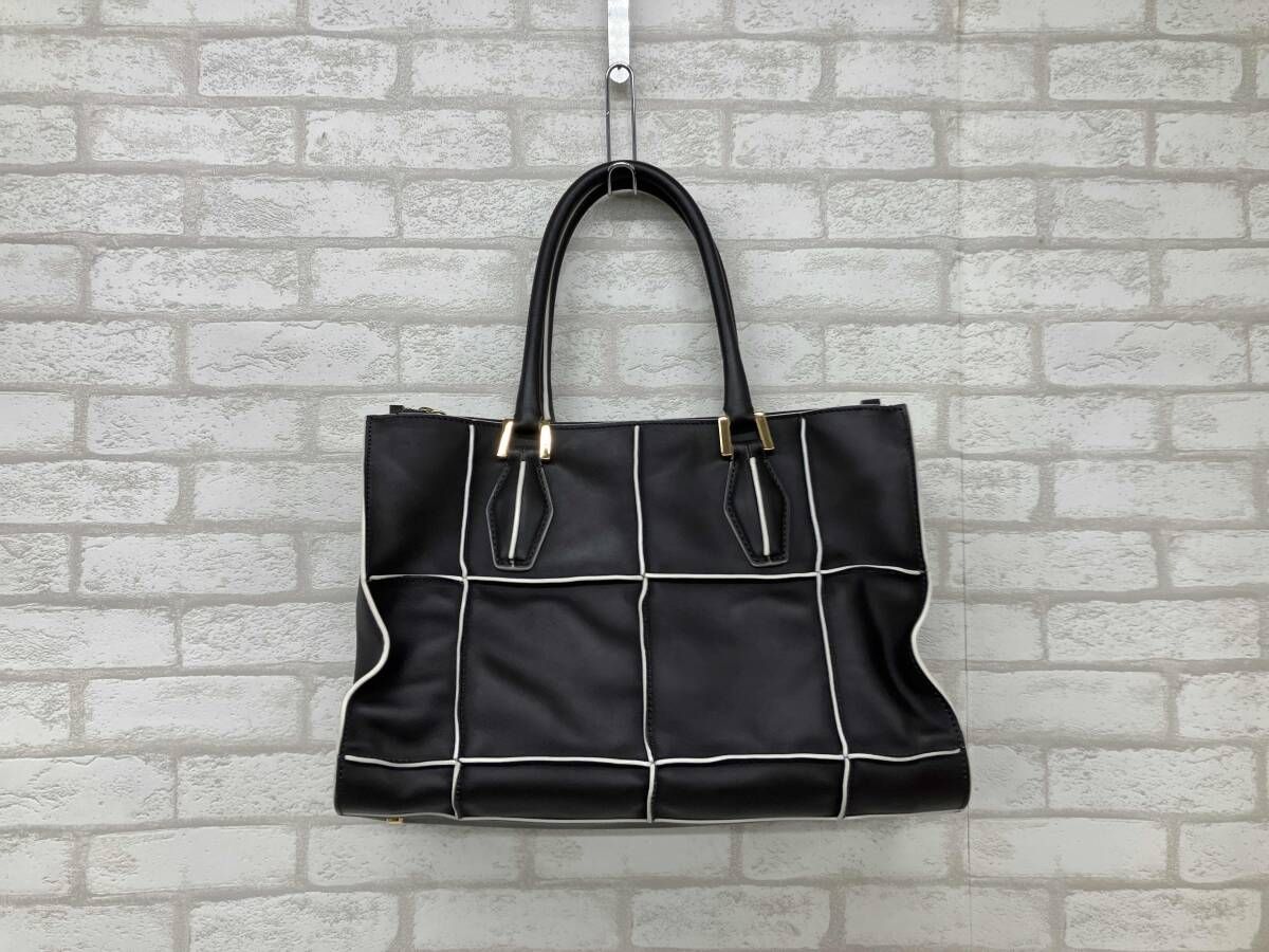 TOD S D cubeトッズ キューブ トートバッグ レディース ダークブラウン レザー インポート