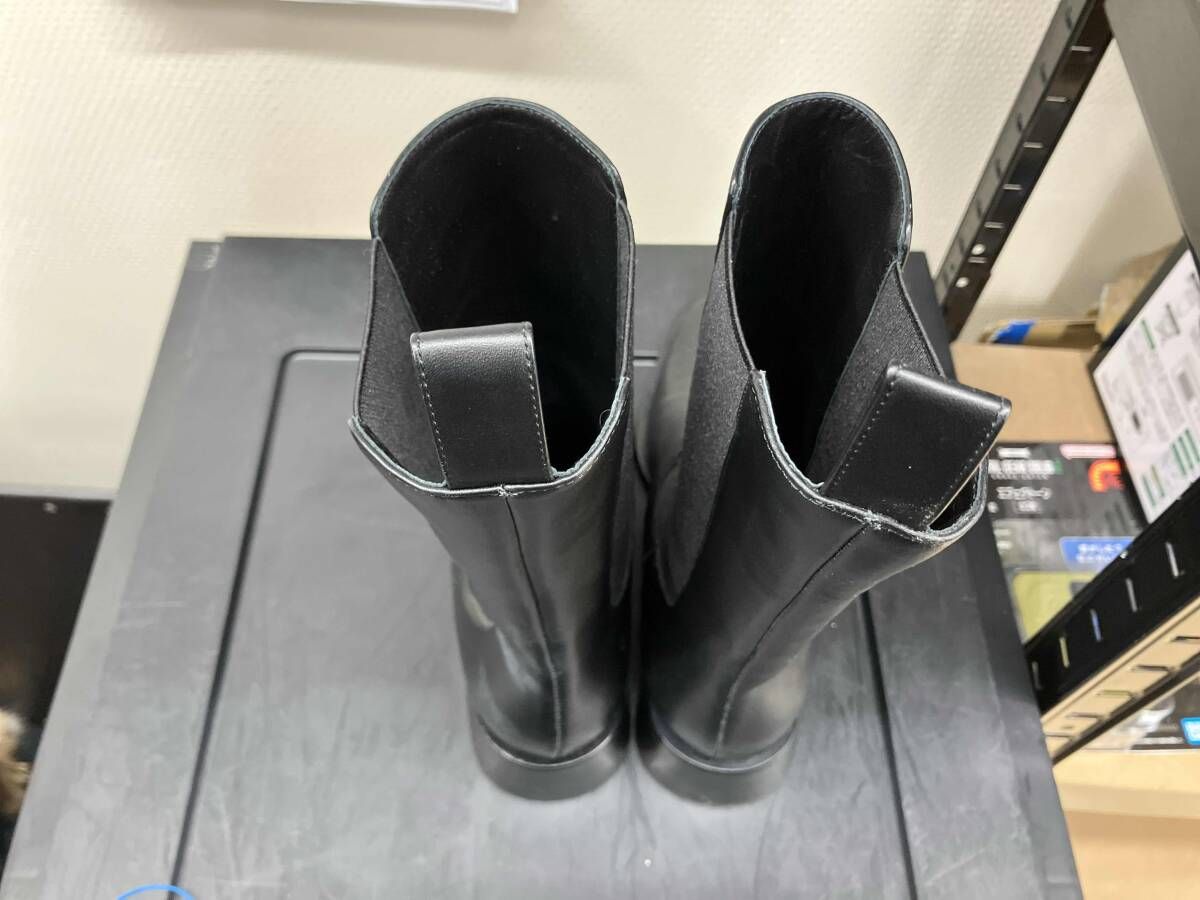 ブラック neousロングブーツPROS BOOTSサイドゴアブーツ