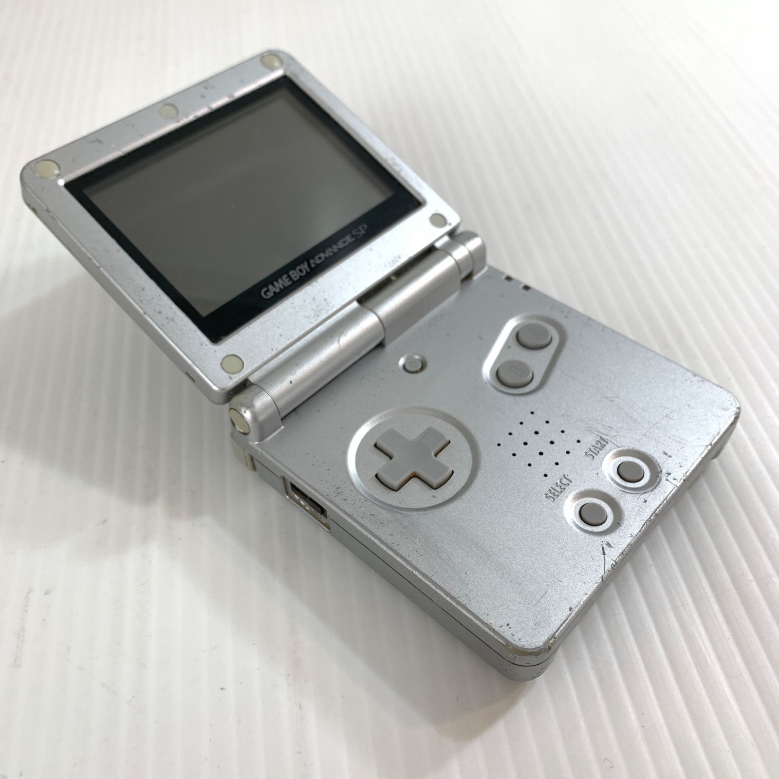 ジャンク/動作未確認品】ゲームボーイアドバンスSP シルバー AGS-001