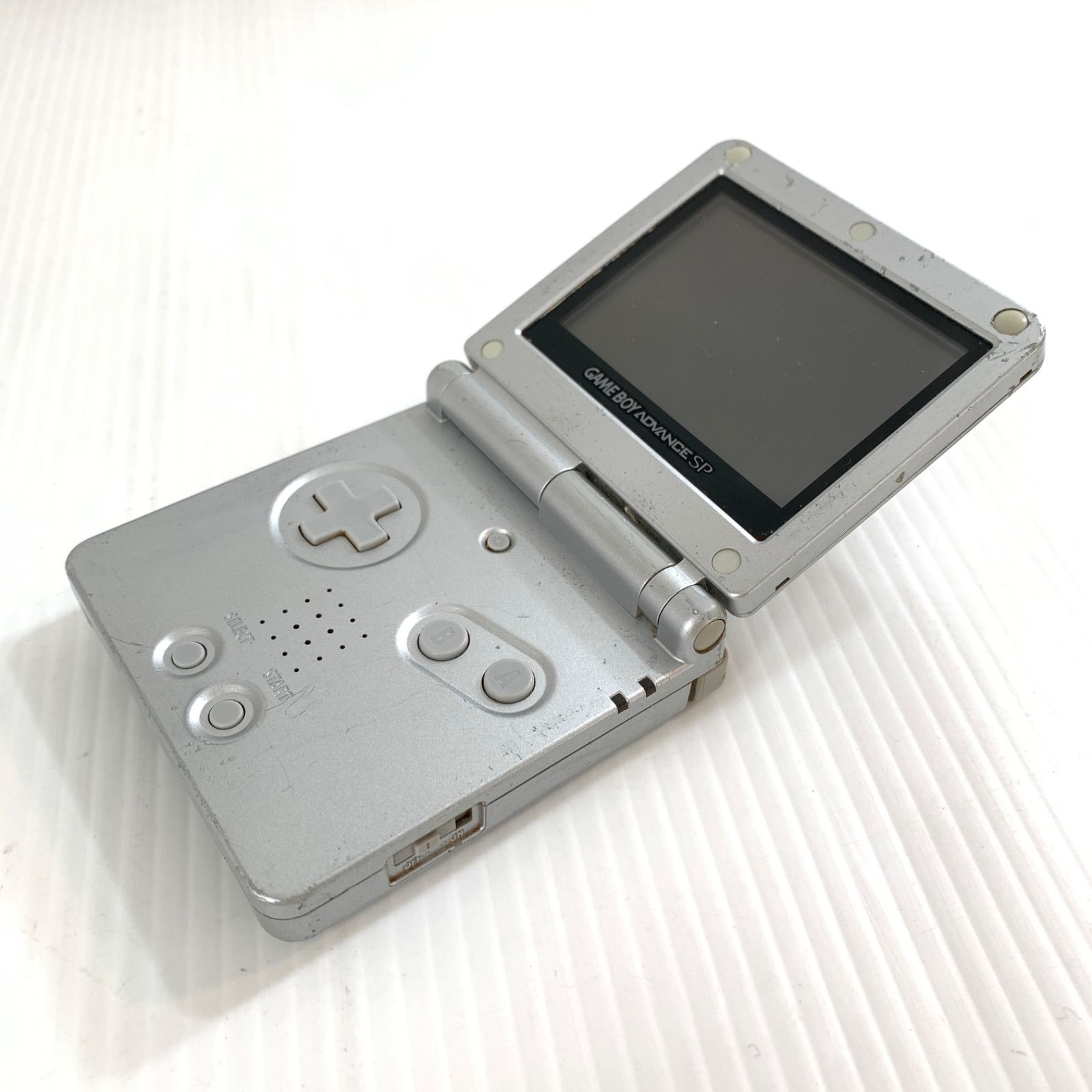 動作品 ゲームボーイアドバンスSP シルバー 本体 AGS-001 画面美品 ジャンク/動作未確認品】ゲームボーイアドバンスSP シルバー AGS-001