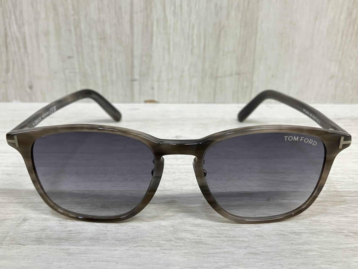 TOM FORD TF 1048-D 20 B 52□18 145-2 イタリア製 サングラス トムフォード メガネ マーブル模様 眼鏡 ケース付き メンズ
