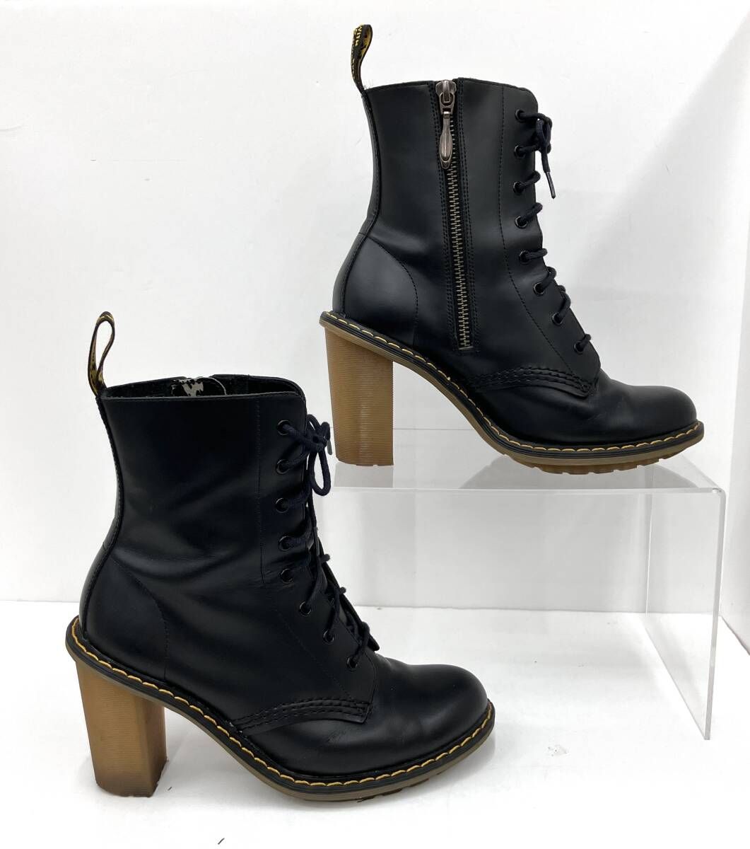 Dr.Marten ドクターマーチン サディーヒールレースアップブーツ 8ホール ショートブーツ AW 004ブラック サイズEU 36