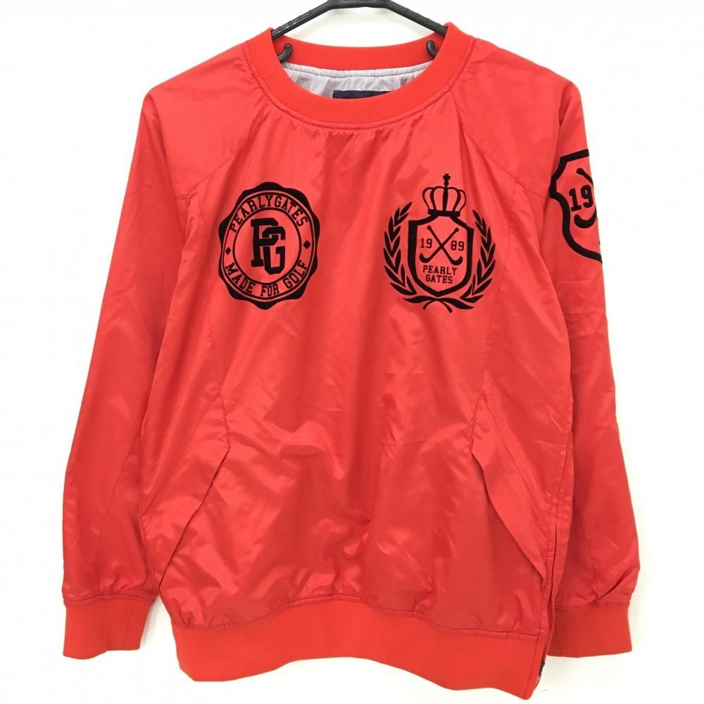 美品】パーリーゲイツ スニード レッド×黒 蓄熱裏地 フロッキーロゴ