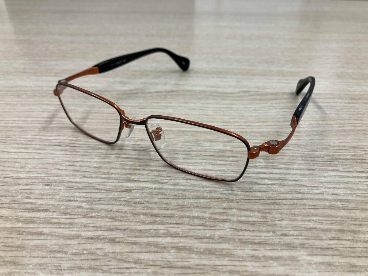 G 4 ジーフォー 眼鏡 TITAN-P メガネ MADE IN JAPAN 日本製 ゴールド×ブラック