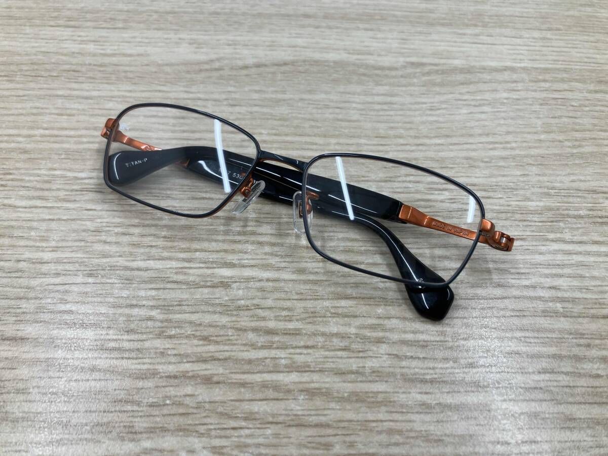 G 4 ジーフォー 眼鏡 TITAN-P メガネ MADE IN JAPAN ゴールド×ブラック