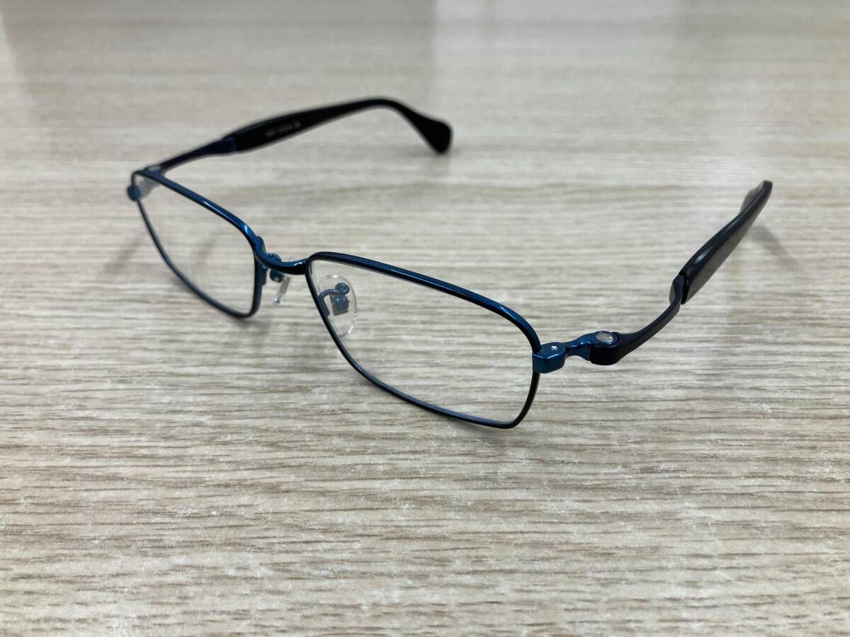 G 4 ジーフォー 眼鏡 TITAN-P メガネ MADE IN JAPAN 日本製 ブルー×ブラック