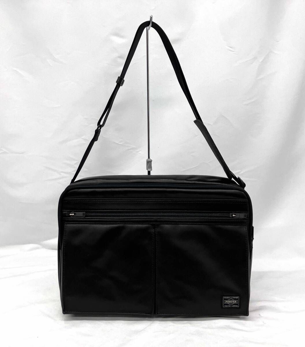 PORTER ポーター BAG 022-03789 アメイズ ショルダーバッグ 牛革 ブラック