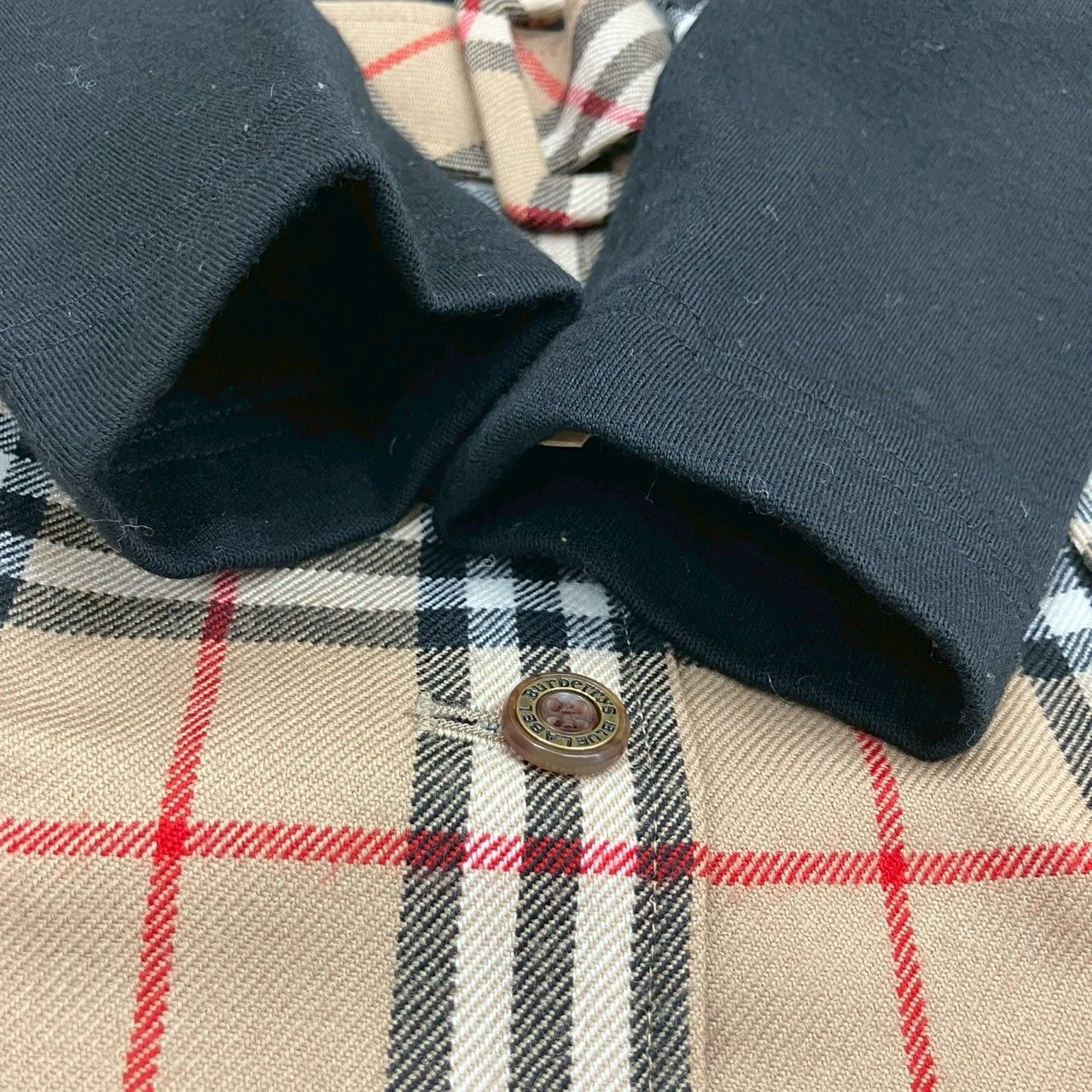 バーバリーブルーレーベル ドッキングワンピース 膝丈ワンピース