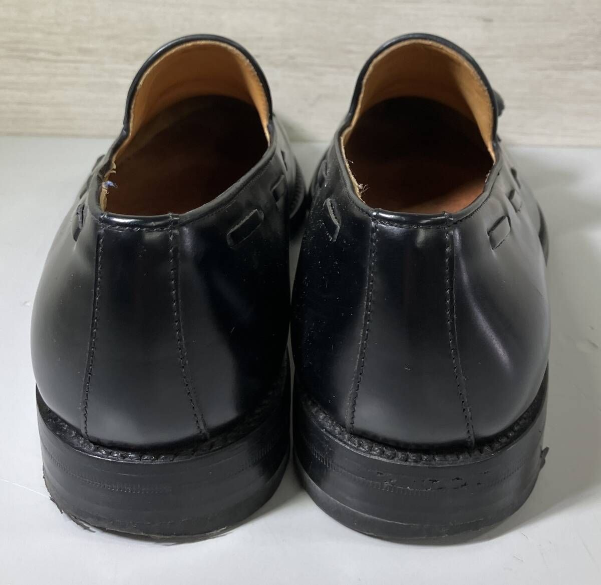 高品質 Berwick/バーウィック/ローファー/ドレスシューズ/ブラック