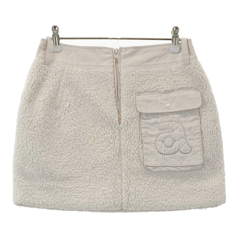 サイズ：36 ARCHIVIO アルチビオ ボア スカート ホワイト系