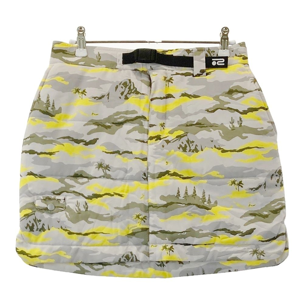 サイズ：40 ROSASEN ロサーセン ストレッチ 中綿スカート 総柄 グレー