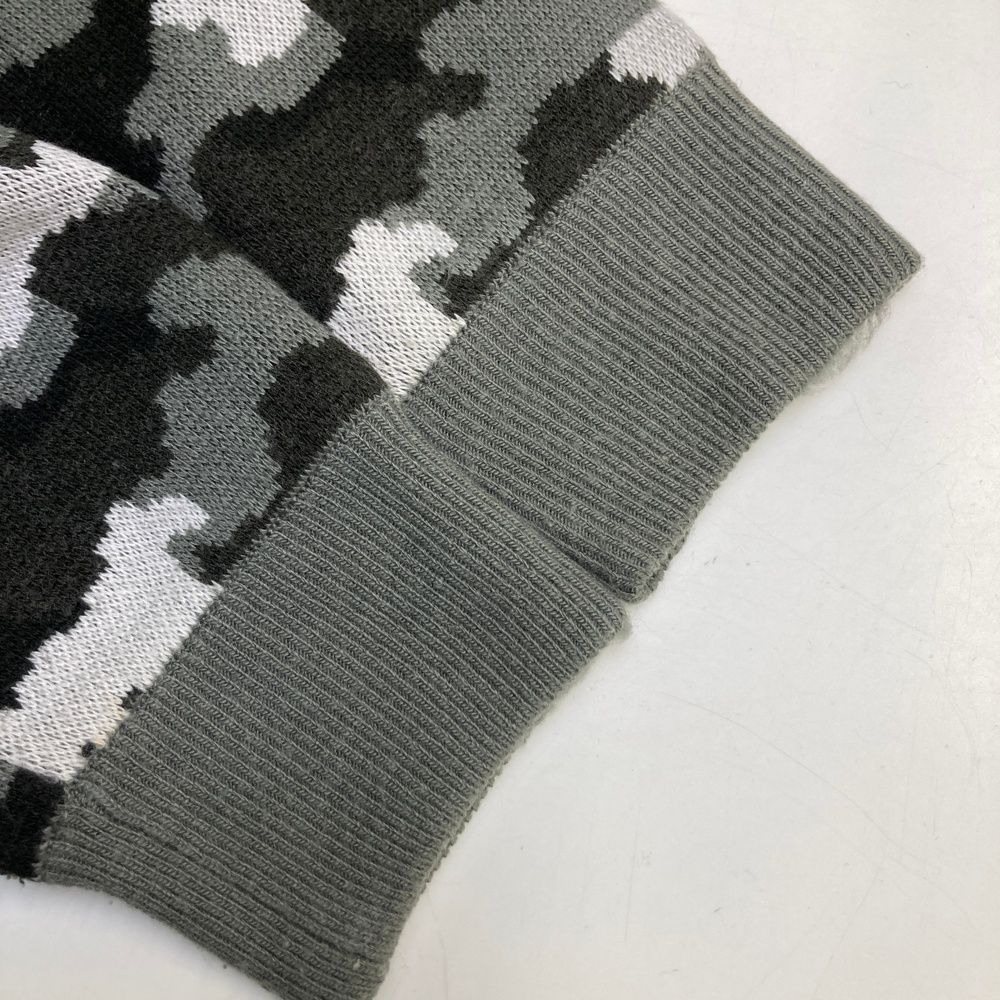 サイズ：1 JACK BUNNY ジャックバニー 裏地付 ニットセーター 迷彩柄