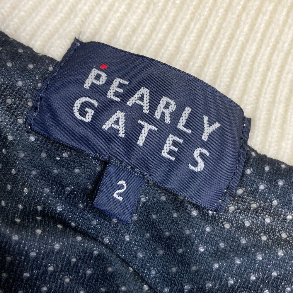 サイズ：2 PEARLY GATES パーリーゲイツ 裏地付 ニットジャケット