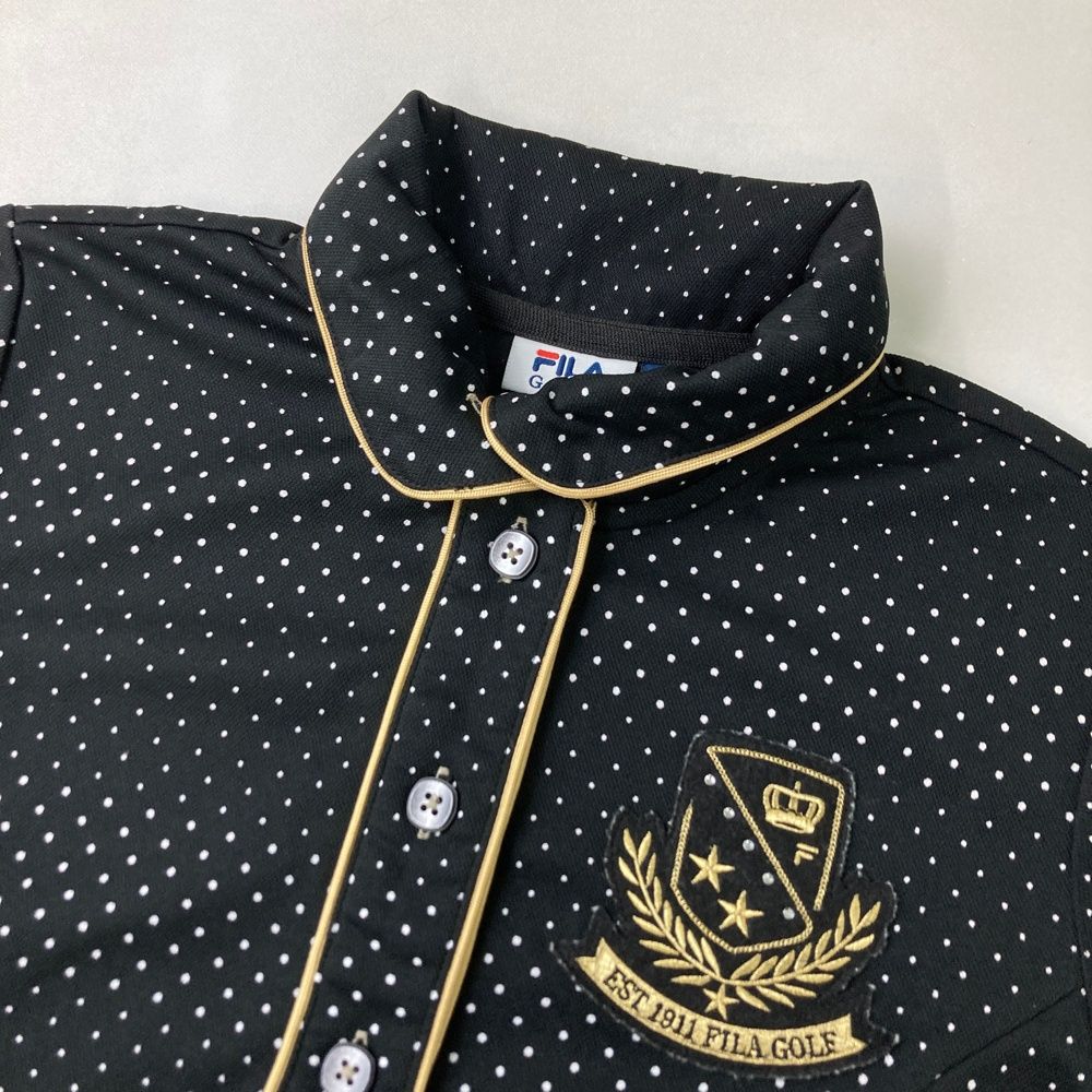 サイズ：M FILA GOLF フィラゴルフ 半袖ワンピース ラインストーン
