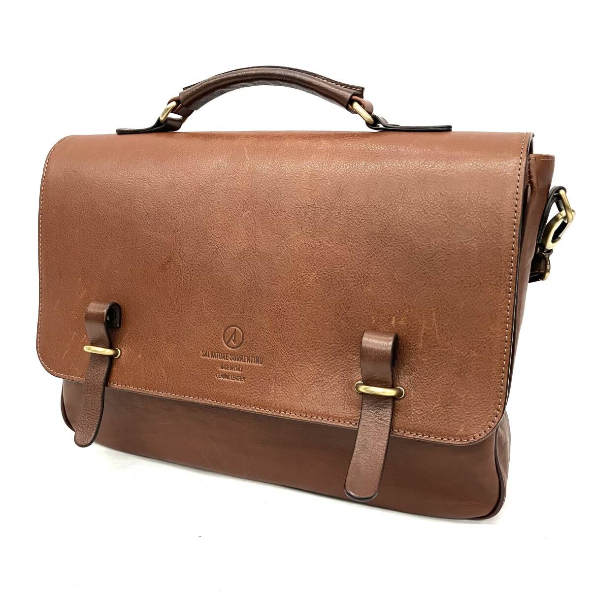 Salvatore Sorrentino サルバトーレ ソレンティーノ ショルダーバッグ ブラウン サッチェル フランコ