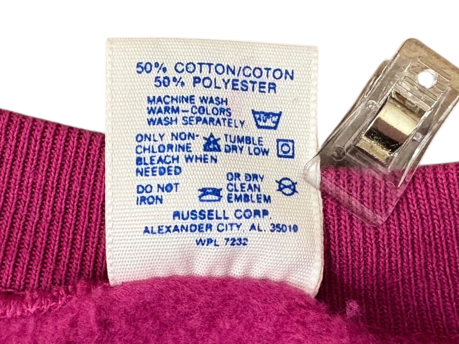 JERZEES (ジャージーズ) USA製 古着 90s 80s ラグラントレーナー スエット 刺繍入り Cadillac 50/50 XL ピンク メンズ/078