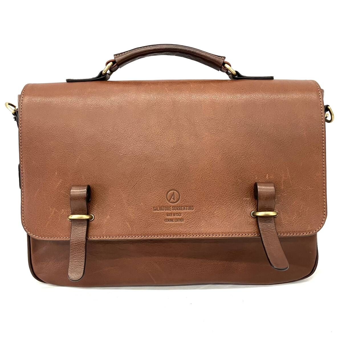 Salvatore Sorrentino サルバトーレ ソレンティーノ ショルダーバッグ ブラウン サッチェル フランコ