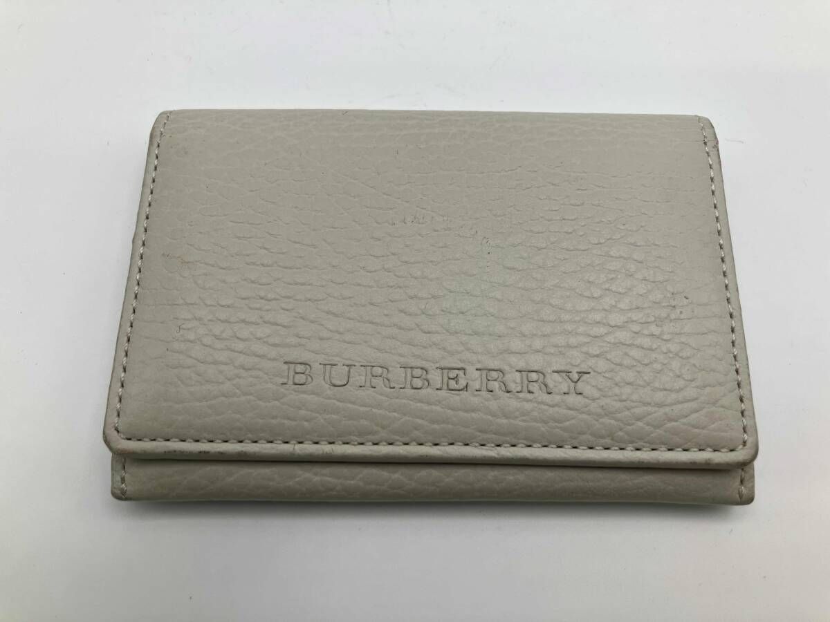 BURBERRY バーバリー カードケース き ホワイト インポート