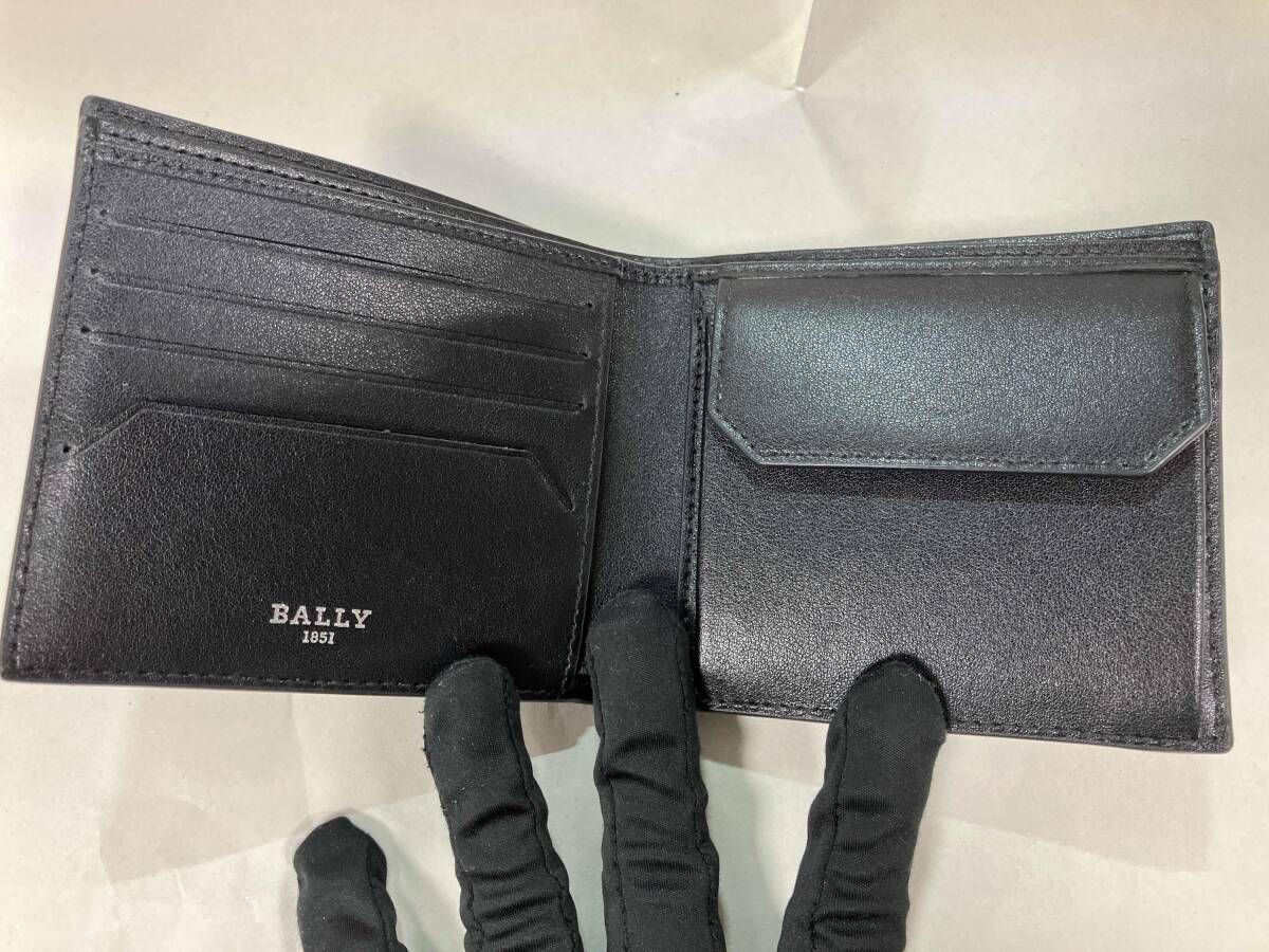 BALLY 二つ折り 財布 ブラック