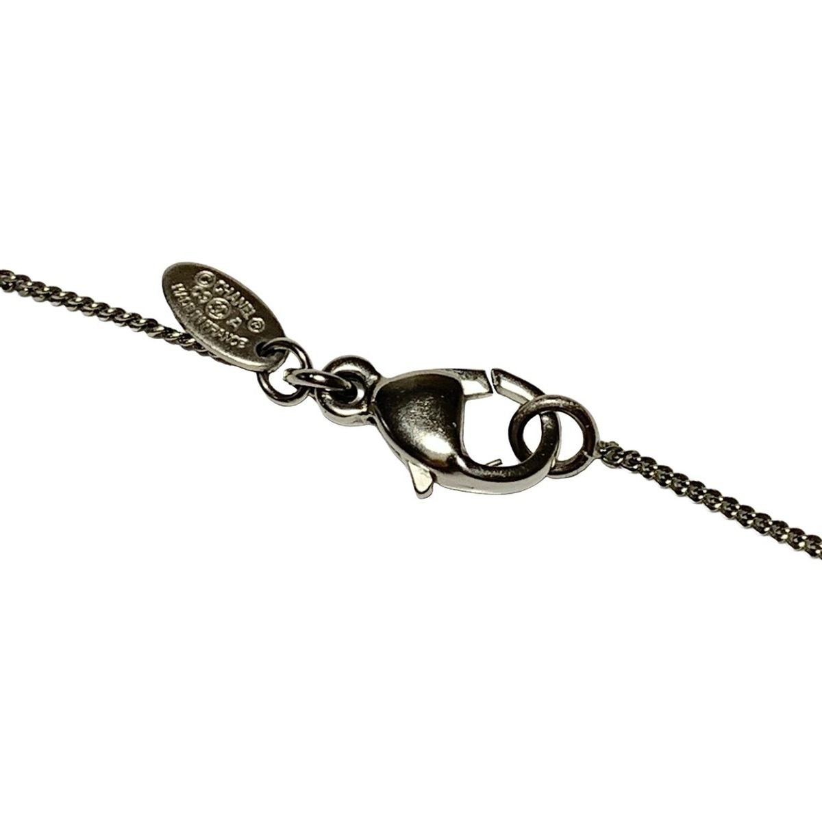 CHANEL(シャネル) ネックレス ココマーク シルバー×クリア - メルカリ