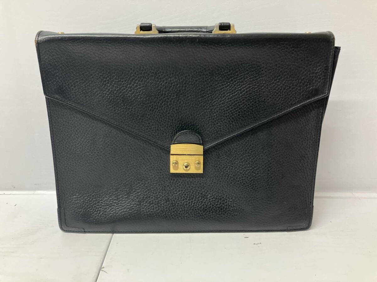 GINZA TANIZAWA ギンザタニザワ ブリーフケース レザー ブラック