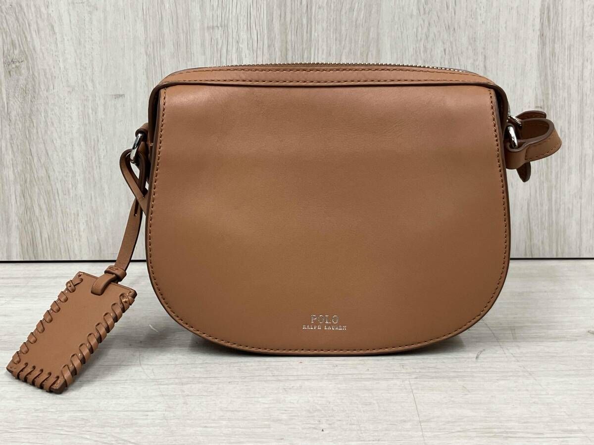 PALPH LAUREN ショルダーバッグ レザーバッグ ライトブラウン